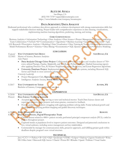 Resume Example - Resumespice Difference Between a Resume and a Cv