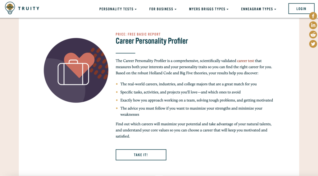 Career Personality Profiler - Resumespice Career Personality Profiler