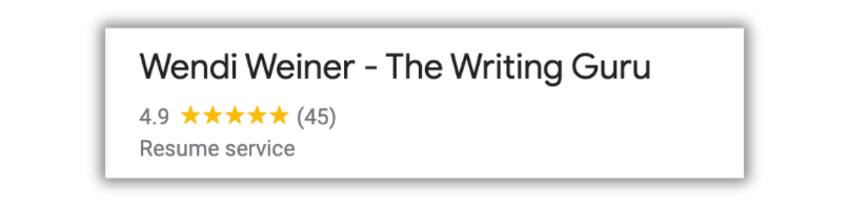 Wendi Weiner Google Reviews 