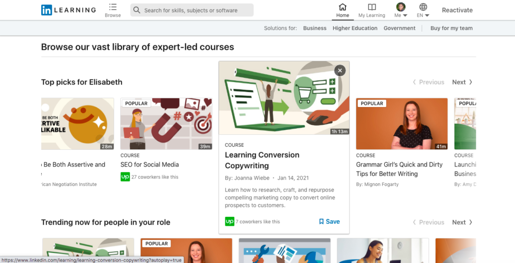 Linkedin Learning - Resumespice Linkedin Learning