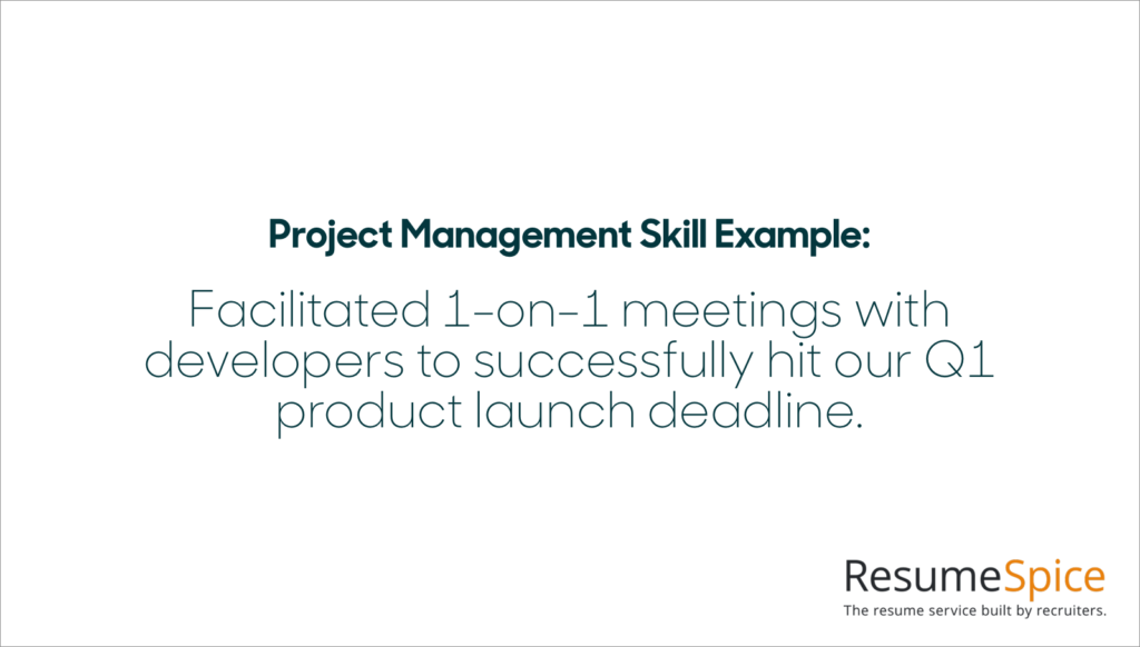 Projectmanagement - Resumespice Project Management Skills