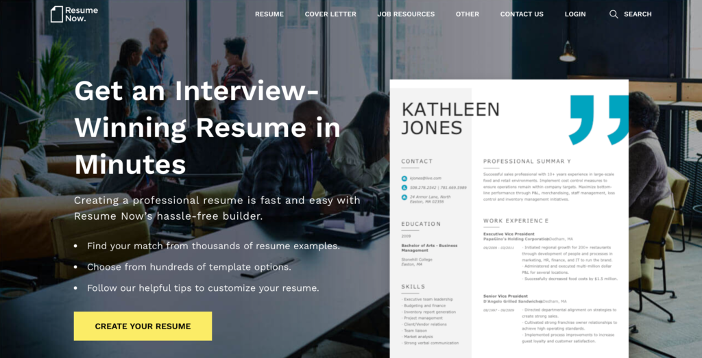 Resume-now Builder - Resumespice Resume-now Builder